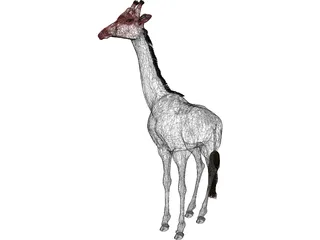 Giraffe 3D Model preview