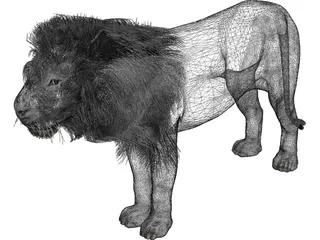 Lion 3D Model preview