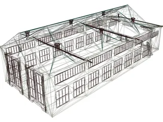 Train Coach 3D Model preview