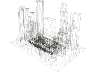 City Block 3D Model preview