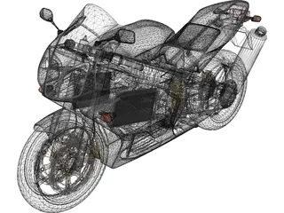 Honda RVT1000 3D Model preview