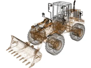 Fiatallis Loader FR-130 3D Model preview