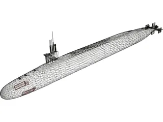USS Ohio 3D Model preview