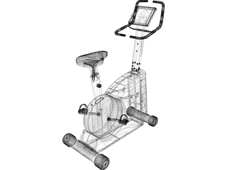 Exercise Cycle 3D Model preview