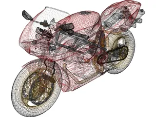Ducati 916 3D Model preview