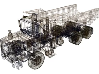 Dump Truck 3D Model preview