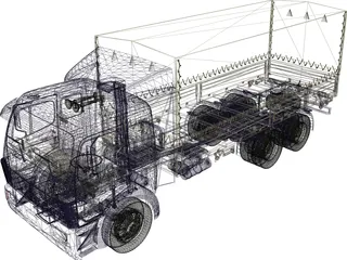 Mercedes-Benz Truck 3D Model preview