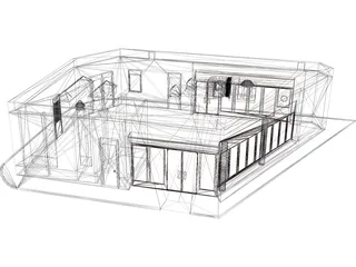 Building Auxiliar 3D Model preview