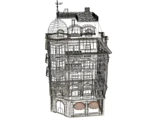 Bank Victorian 3D Model preview