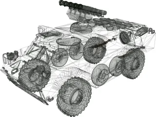 BDRM-3 Fagot 3D Model preview