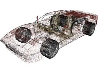 Ferrari 288 GTO (1984) 3D Model preview
