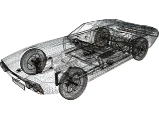Jaguar Piranha 3D Model preview