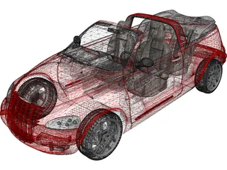 Chrysler PT Cruiser Cabriolet (2004) 3D Model preview