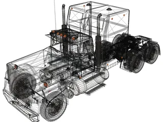 Mack Rainbow 3D Model preview