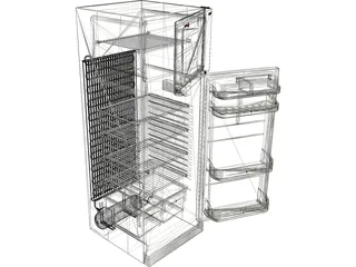 Refrigerator 3D Model preview