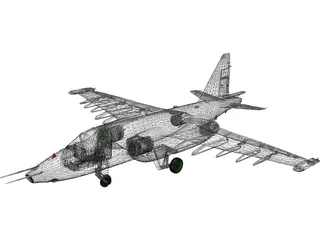 Sukhoi Su-25 Frogfoot 3D Model preview