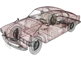 Volkswagen Karmann Ghia (1968) 3D Model preview