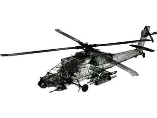 Boeing AH-64 Apache 3D Model preview
