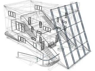 Villa 3D Model preview