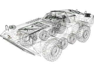 BRDM-1 3D Model preview