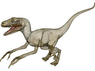 Deinonychus 3D Model preview