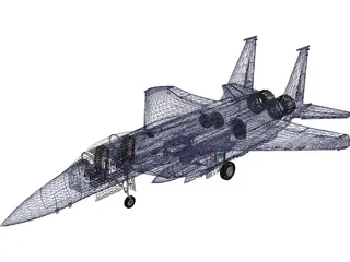 F-15E Strike Eagle 3D Model preview