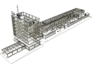 Station Kehl 3D Model preview