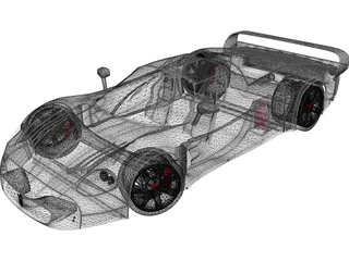 Maserati MC12 3D Model preview