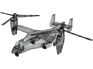 Bell-Boeing V-22 Osprey 3D Model preview