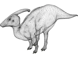 Parasaulophus 3D Model preview