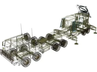 Patriot Radar 3D Model preview