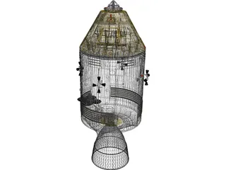 Apollo Spacecraft 3D Model preview