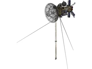 Cassini Probe Spacecraft 3D Model preview