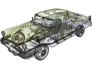 Buick Century (1957) 3D Model preview
