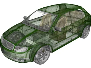 Skoda Fabia 3D Model preview