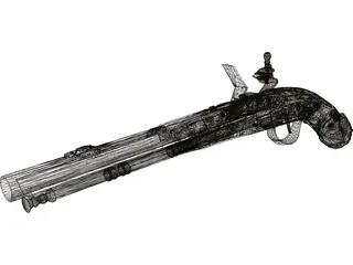 Doglock Handgun XVIII 3D Model preview
