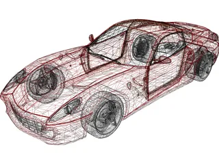 Ferrari 599 GTB Fiorano 3D Model preview