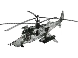 Kamov Ka-50 Hokum 3D Model preview