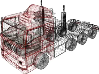 MAN Truck 3D Model preview