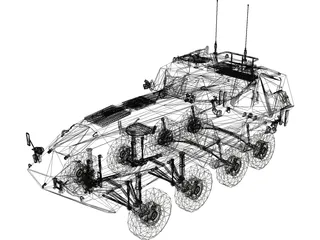 Lav 25 Piranha 3D Model preview