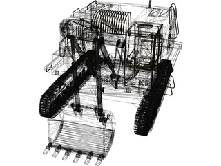 Liebherr R-96 3D Model preview