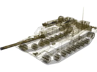 M1A1 Abrams 3D Model preview