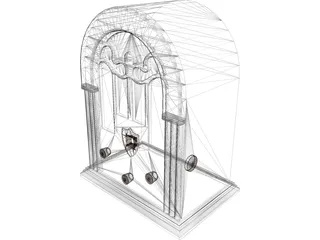 Magnadyn Radio 3D Model preview