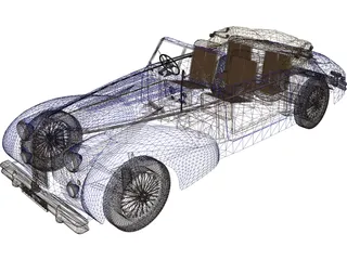 Talbot Lago (1959) 3D Model preview