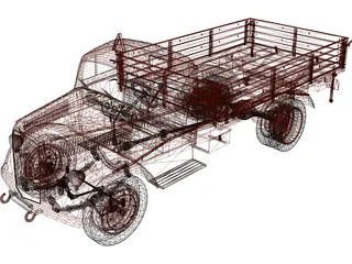 Opel Blitz 3D Model preview