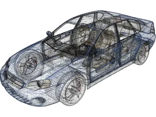 Subaru Outback Sedan (2005) 3D Model preview