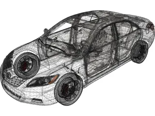 Toyota Camry (2007) 3D Model preview