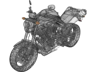 Yamaha MT-01 3D Model preview
