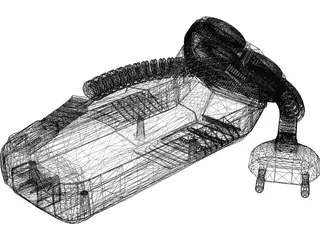 Philips 755 Electric Shaver 3D Model preview