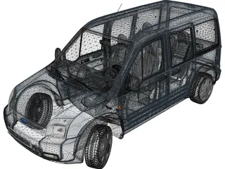 Ford Transit (2007) 3D Model preview